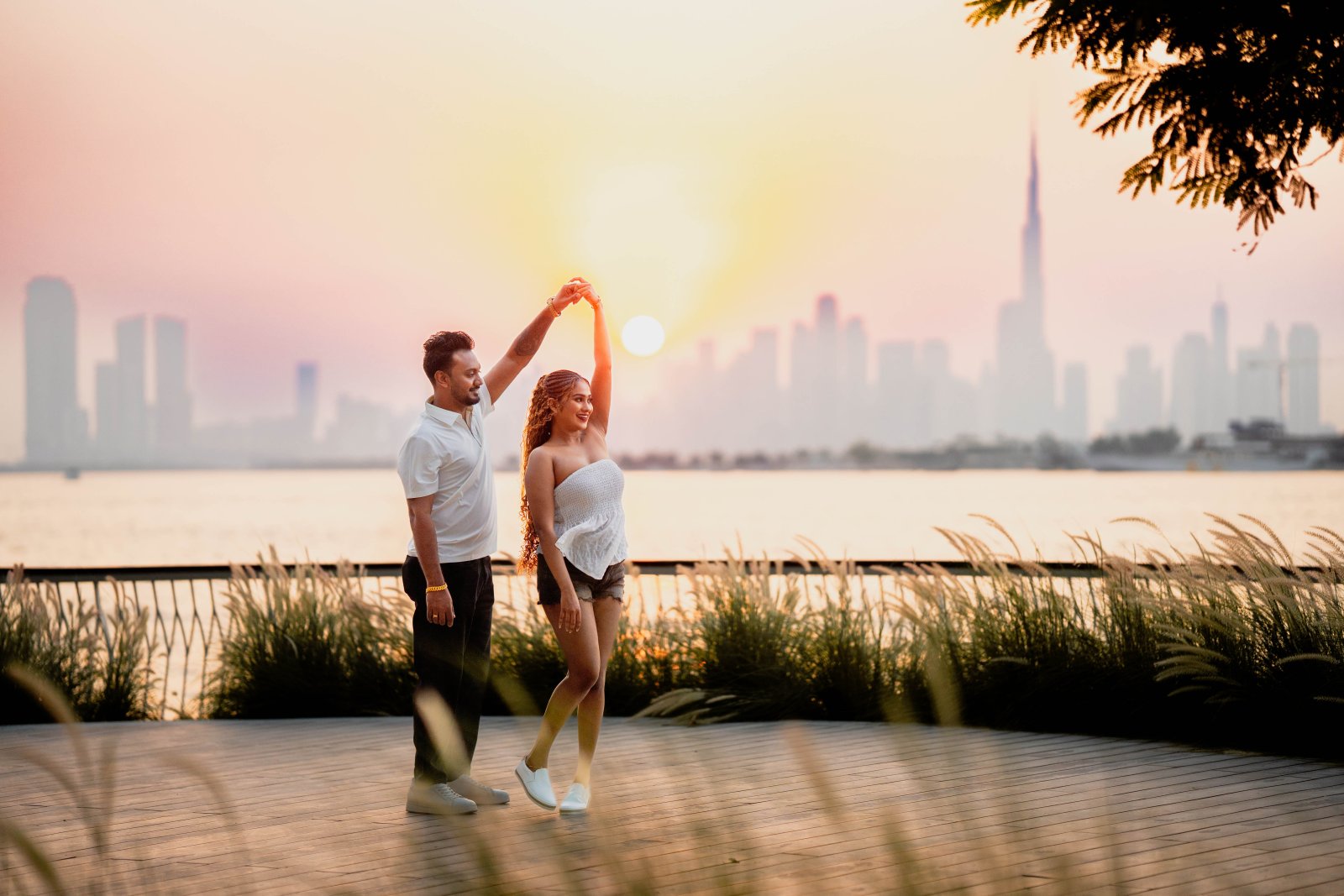 Deshan & Nithini Pre Shoot in Dubai Creek